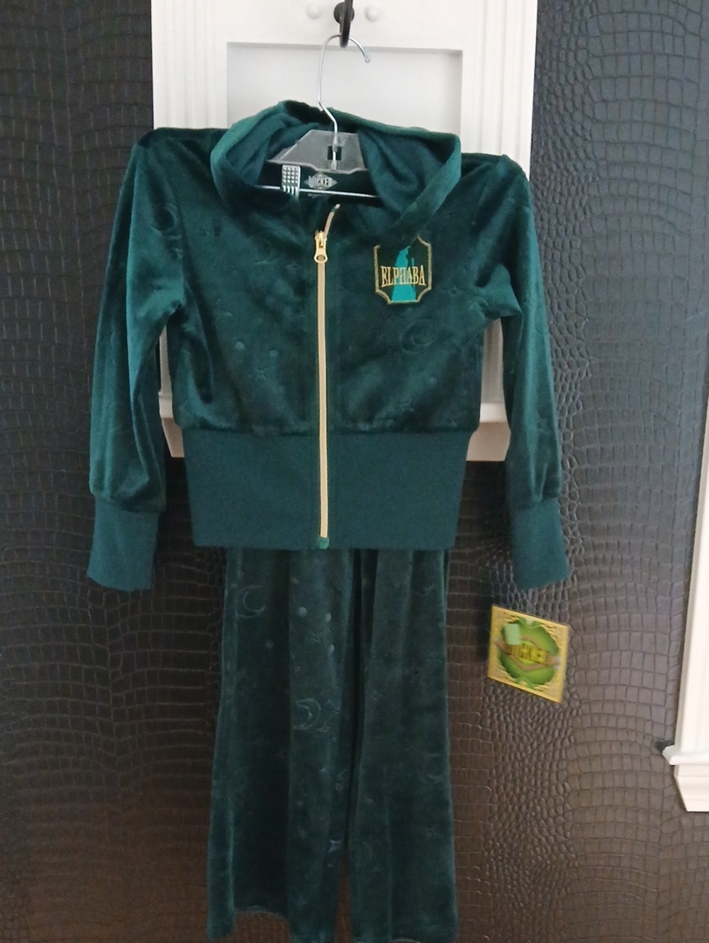 Wicked Elphaba Velour Zip Hoodie & Pants Set